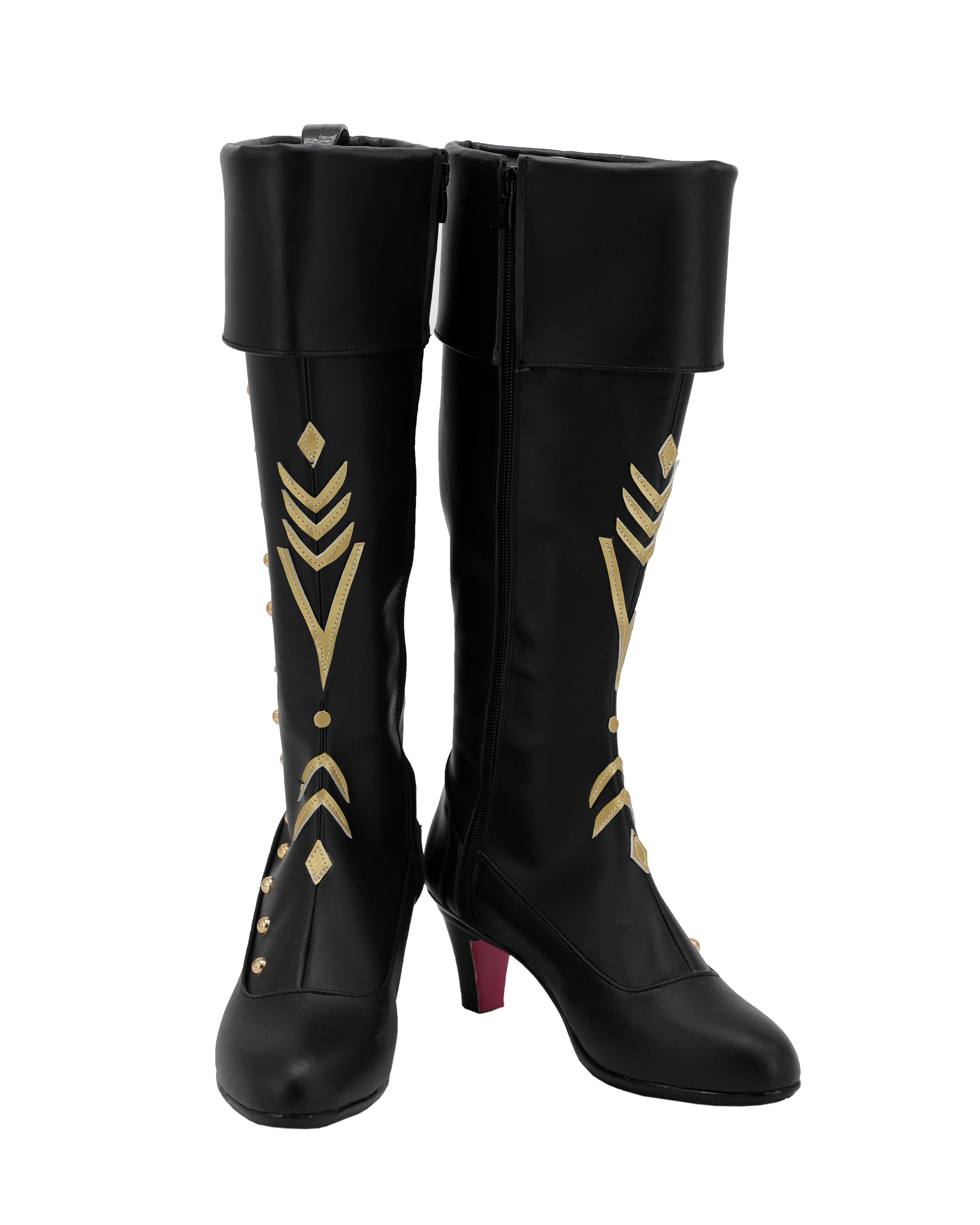 Botas de Cosplay de princesa Anna, zapatos negros de PU, para fiesta de Halloween, Carnaval, talla personalizada|zapatos| - AliExpress