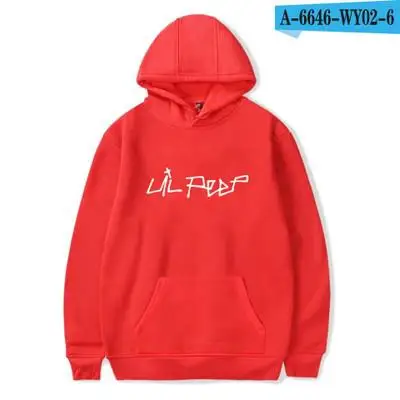Модные хлопковые толстовки Lil с открытым капюшоном Love Lil. Peep для мальчиков и девочек, уличная одежда, Классический пуловер с капюшоном, женская одежда - Цвет: Фиолетовый