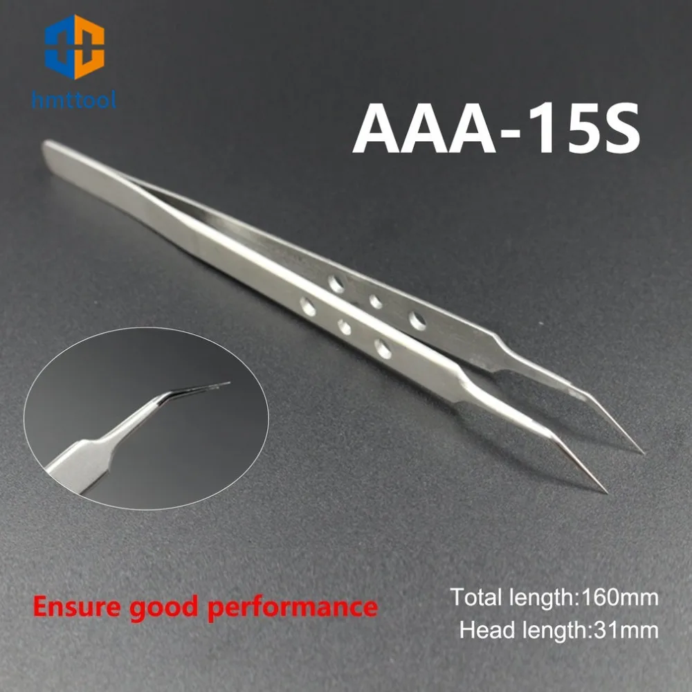 AAA-12S / 14S / 15S SFDER Stainless Steel Precision Hard Tweezers Set For Cell Phone Mainboard Repair Tools