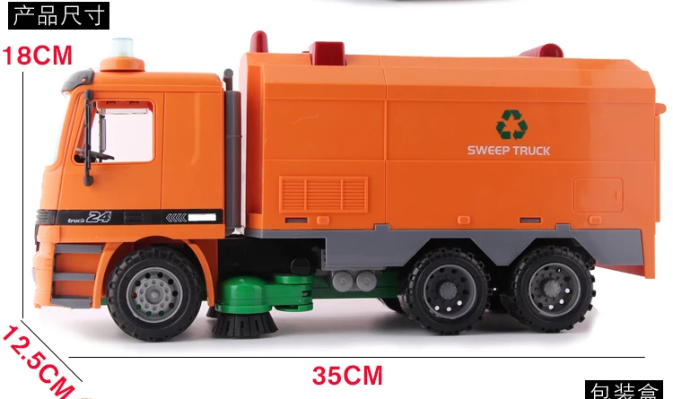 Большой размер инженерный автомобиль мусоросборники детская игрушка набор звук и светильник инерционная очистка унисекс автомобиль пластик