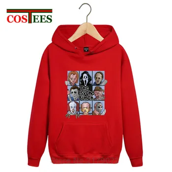 

Halloween Friday the 13th Texas Horror Killer Jason Voorhees sweatshits Massacre Machine hoodies Camp Crystal Lake pocket hoody