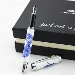 Высокое качество Jinhao чернилами керамика авторучка роскошный письменный металлические ручки Caneta канцелярские школьные принадлежности