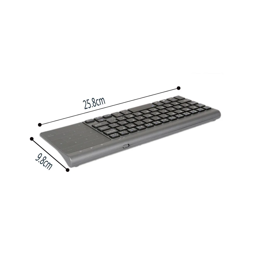Для Windows PC Mac беспроводная клавиатура 2,4G HTPC русский Macbook Bluetooth беспроводная клавиатура с тачпадом Usb испанский