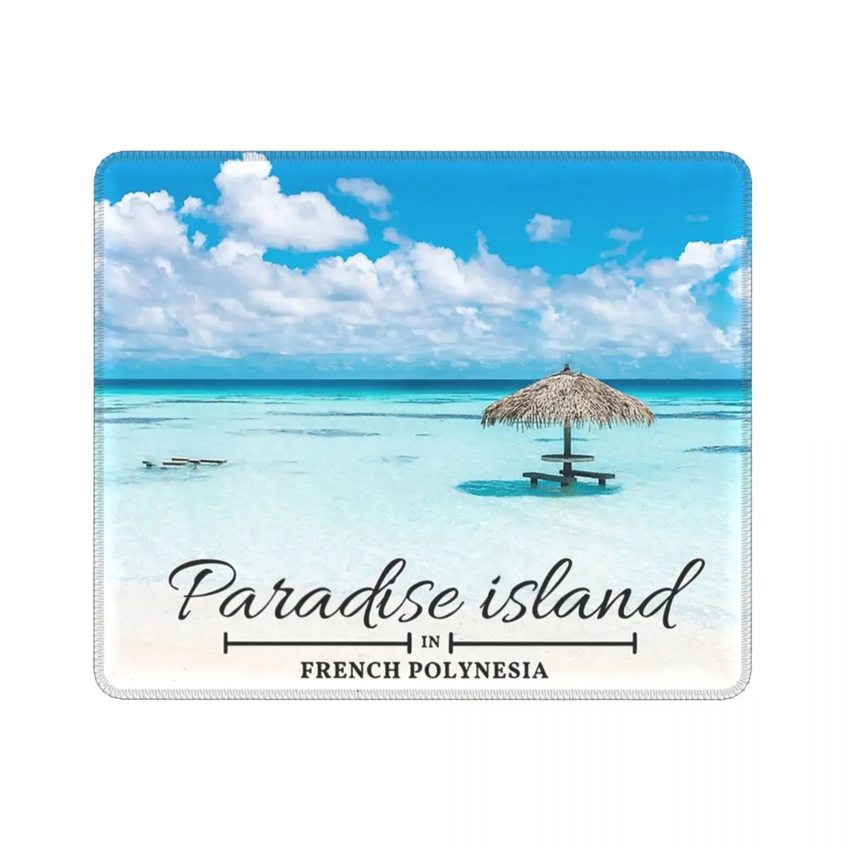 Коврик для мыши Paradise Island повседневный Настольный коврик пляжа с тропическим