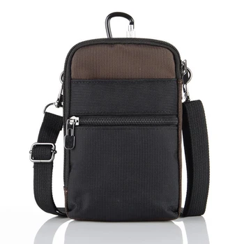 

Women Men Casual Waterproof Sports Bag Passport Money Nylon Shoulder Hanging Multifunction Pouch Storage Phone Credit Card
