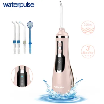 

Waterpulse V500 Portable USB Rechargeable Oral Irrigator Cordless Water Flosser 4tip Travel Massage Clean Dental Irrigator Floss