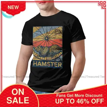 

Hamster T Shirt Hamster T-Shirt Streetwear Mens Tee Shirt Awesome Short Sleeve Plus size Graphic Cotton Tshirt