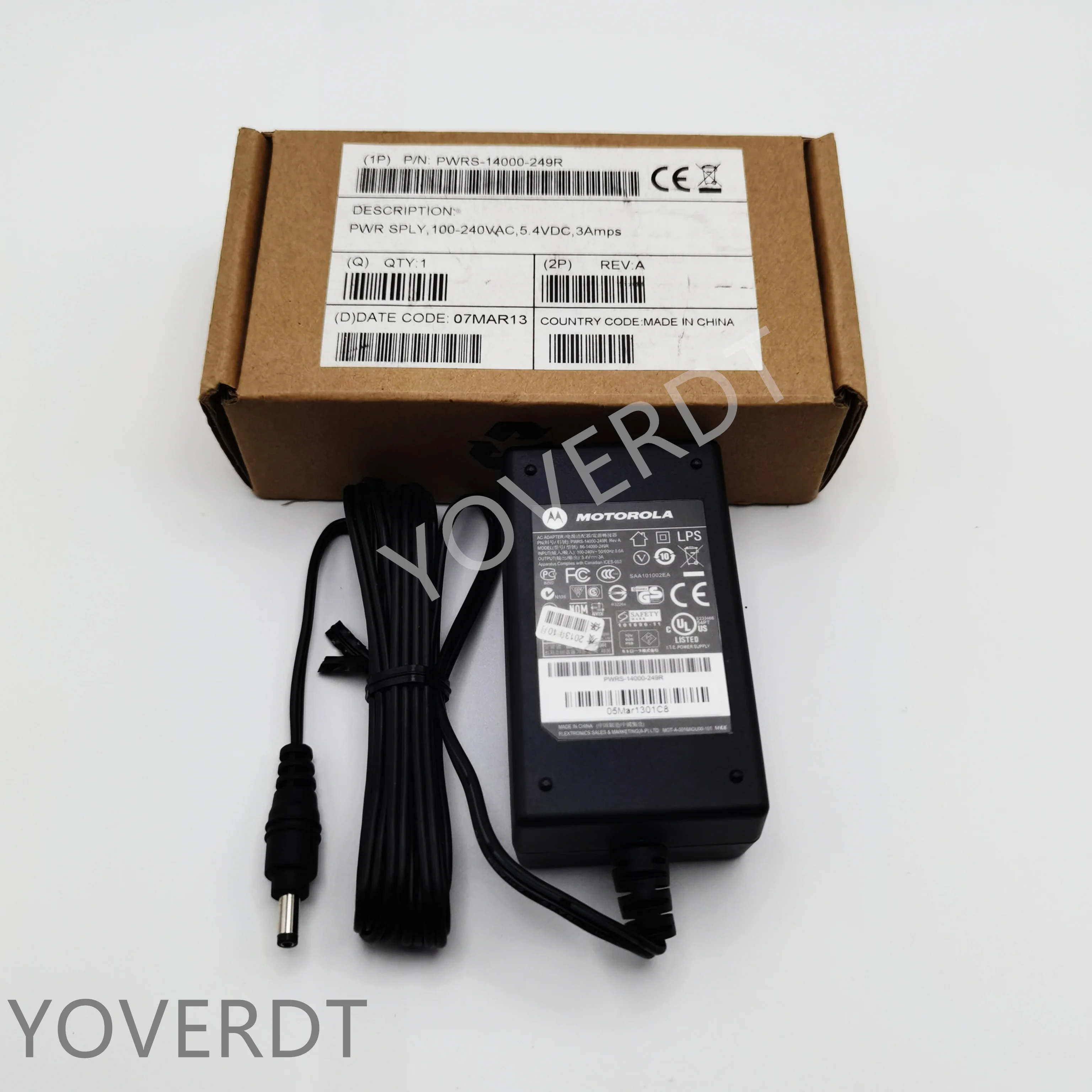 PWRS-14000-249R DC Блок питания для Motorola Series 100-240VAC 5.4VDC 3amps | Компьютеры и офис