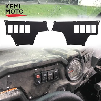 

KEMIMOTO Aluminum 8 Switch Dash Plate Panel Powdercoated for Polaris RZR XP XP4 1000 XP1000 2 Doors 4 Door Black