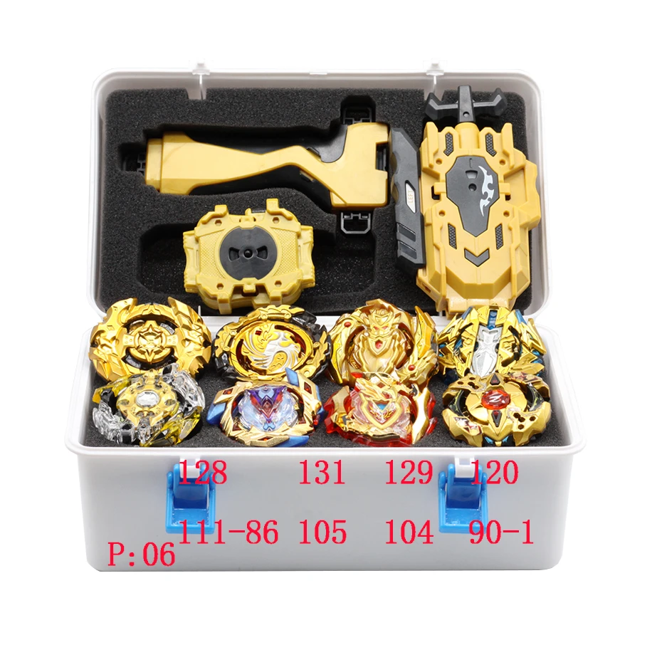 Takara Tomy новый золотой FCL Набор лопастей b 144 145Bey Bay Burst металлик Bables Set Box Детские