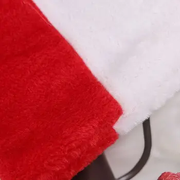 

Christmas Hat Stripe Plush Unisex Red And White Striped Fashion Christmas Decoration Creative Comfortable Long Plush Hat