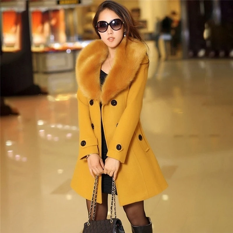Женское шерстяное пальто зима осень 2020 модная плотная шерстяная куртка с