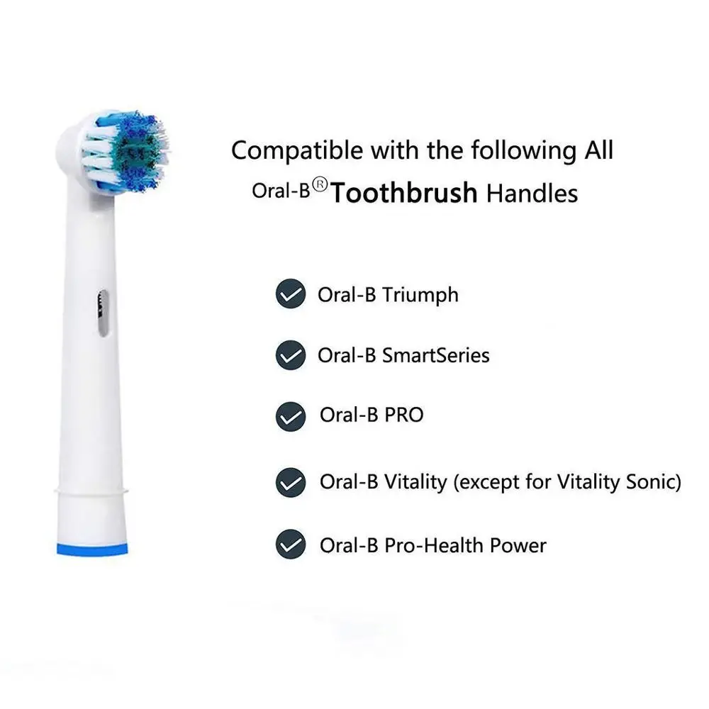 16xReplacement Brush Heads For Oral-B Electric Toothbrush Fit Advance Power/Pro Health/Triumph/3D Excel/Vitality Precision Clean 2