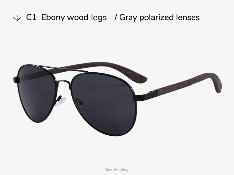 Toketorism негабаритных Pilot, поляризационные солнцезащитные очки для мужчин, женские солнцезащитные очки в деревянной оправе модные 5071