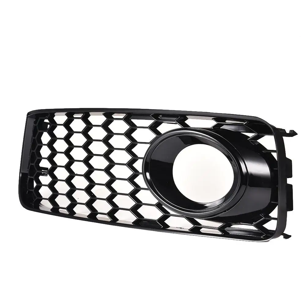 New Fog Lampshade Left/Right Fog Light Cover Honeycomb Hex Grille ABS Car Accessories For Audi A5 S-Line/S5 B8 RS5 08-12