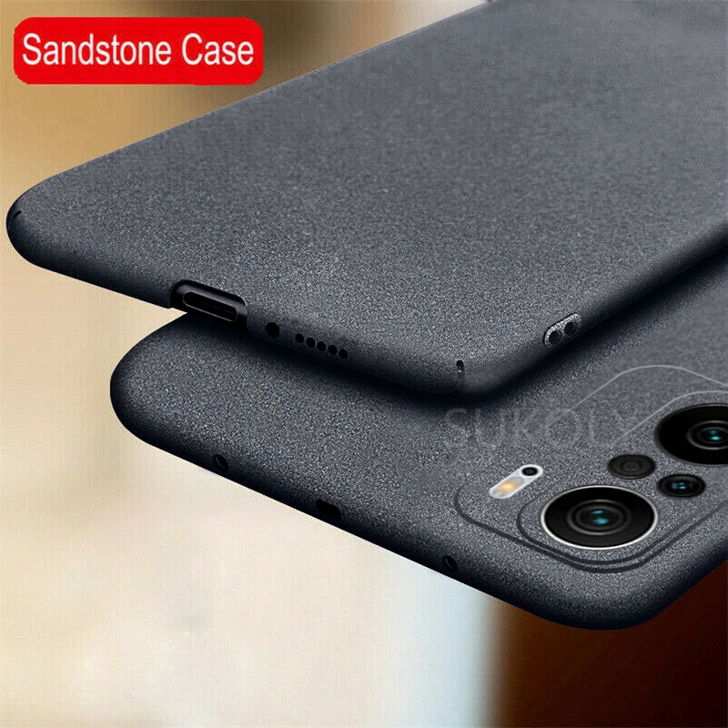 Slim Sandstone Matte Case For Xiaomi Redmi Note 10 Pro 11s 10S 9S 9 Pro 11T Mi 11 10T Lite Poco X3 NFC F3 M3 Pro 5G Hard Cover