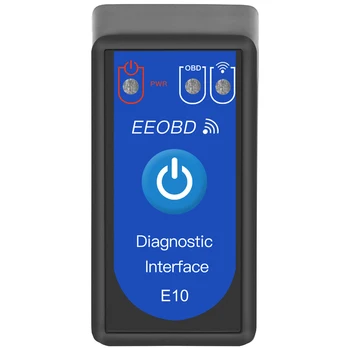 

E10 OBD2 Scanner, EEOBD WIFI Automotive Engine Fault Detector ELM327 OBDII Diagnostic Scan Tool for Smart Phone Windows