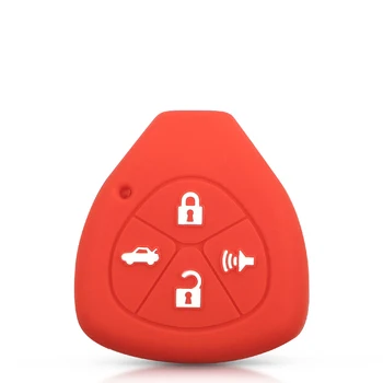 10x4 pulsanti Cover chiave telecomando per Toyota Camry Corolla Camry RAV4 2015 - KEYYOU custodia portachiavi in Silicone 10x4 pulsanti per Toyota Camry Corolla Camry RAV4 2015 Cover
