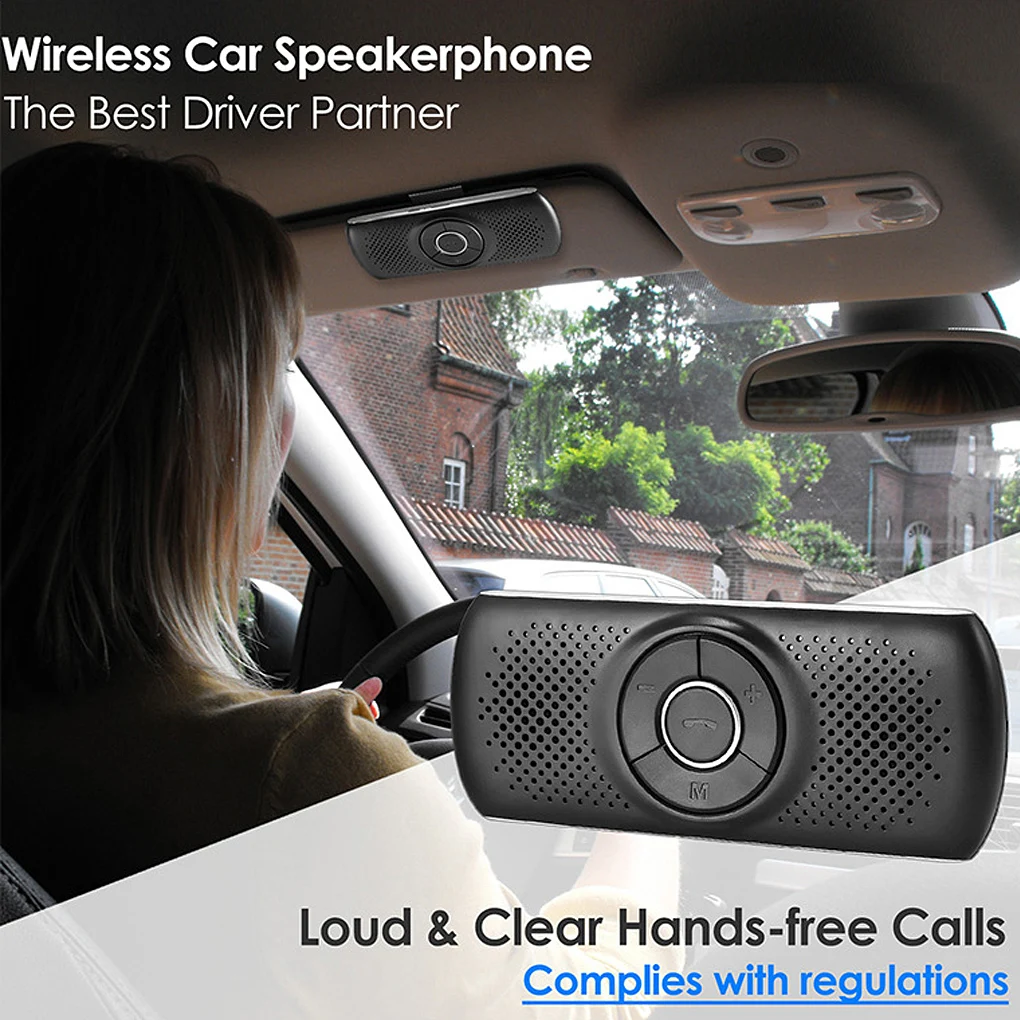 Wireless Bluetooth Speaker Car Kit Set Handsfree Speakerphone