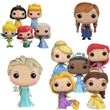 Funko Поп принцесса Белоснежка Эльза Белл Алиса Золушка фигурки 10 см ПВХ Модель Коллекция подарок игрушки для девочек на день рождения