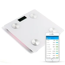 Bluetooth Digital Scales Smart BMI Electronic Bathroom Floor Scales High Accuracy LED Balance Body Fat Indicators Analyer Weight