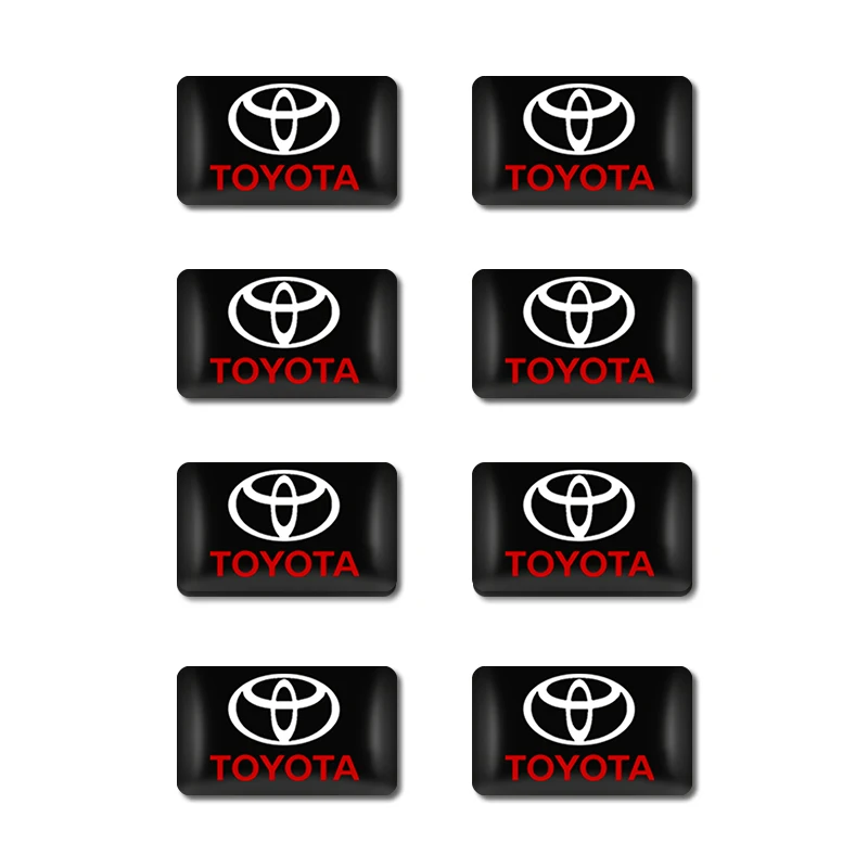 

10pcs Car Badge Small Stickers for Toyotas Corolla Yaris Rav4 Avensis Auris Camry C-hr 86 Prius Auto Accessories Car Gadgets