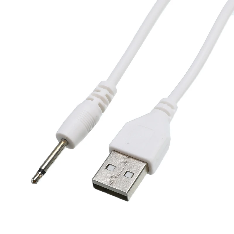 1 м USB 2,0 к DC 2,5 мм локоть 2A зарядная линия 2,5 USB USB2.5 моно аудио линия USB разъем Aux DC2.5 мм аудио кабель