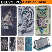 Чехол для Fundas huawei P9 Lite Mini P10 P8 Lite Y3 Y5 Honor 8 9 чехол с тигром, совой, ветровым колокольчиком, роскошный откидной Чехол DP26F