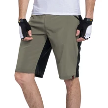 Santic, мужские велосипедные шорты, свободный крой, шорты для отдыха, две ткани, эластичная резинка на талии, для горного спорта, для езды на велосипеде, шорты, США, размер M-3XL, KS006