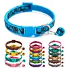 Camouflage Cat Collar With Bell Pet Dog Necklace Gatos Collier Chats Perro Supplies for Small Medium Kittin Chihuahua Pink Blue 1