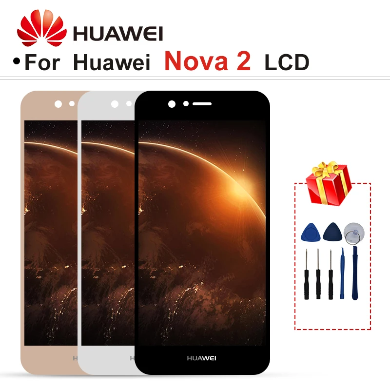 5 0 &quotдля HUAWEI Nova 2 ЖК-PIC-L29 PIC-L09 PIC-LX9 ЖК-дисплей сенсорный экран дигитайзер Запасные