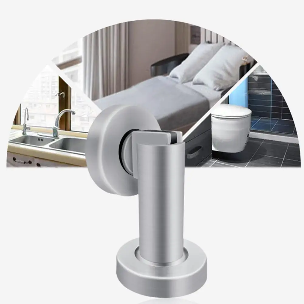Magnetic Door Stopper Stainless Steel Holders Catch Floor Noiseless Doorstop инструменты