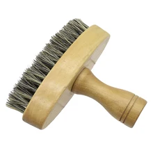 Мужской инструмент для чистки лица, противоскользящая домашняя Парикмахерская щетка для бороды, усы, деревянная ручка, мягкая Расческа для путешествий, портативная бритва, салон