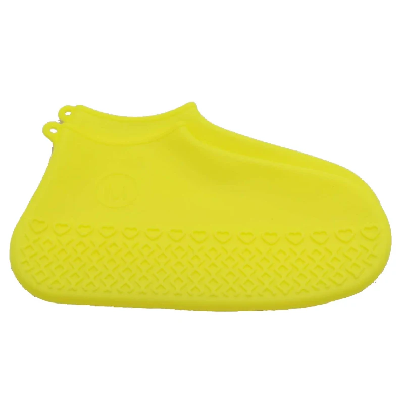 Водонепроницаемый чехол для обуви, силиконовый материал, унисекс, защита для обуви, непромокаемые сапоги для дома и улицы, дождливые дни, Размеры S/M/L - Цвет: yellow