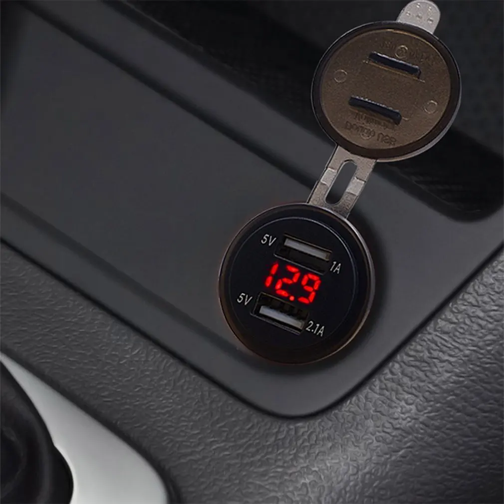 Универсальное автомобильное зарядное устройство 3.1A Dual USB Автомобильное зарядное устройство для телефона DC12V-24V водонепроницаемое зарядное устройство разъем питания для iPad для iPhone