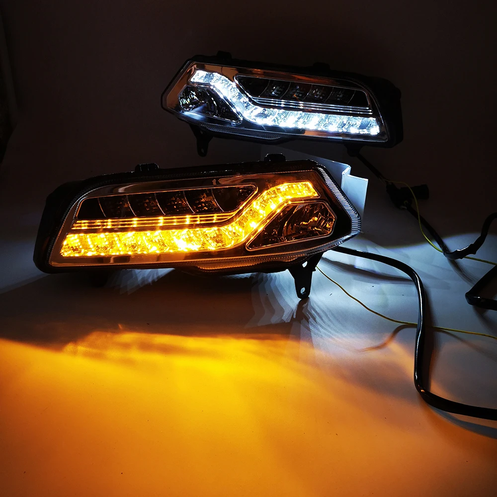 2Pcs DRL For Volkswagen Polo 2014 2015 2016 2017 driving LED Daytime
