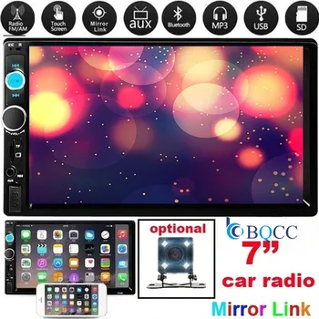 

Autoradio 2Din Car Radio Coche Touch Screen Audio Bluetooth Rear View Camera Mp5 Multimidio Player Mirror Link Stereo AUX FM