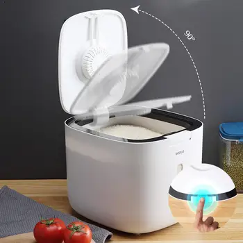 

10KG Kitchen Collection Bucket Insect-proof Moisture-proof Grain Food Rice Household Box Storage Rice Dog Sealed Cylin Y3I7