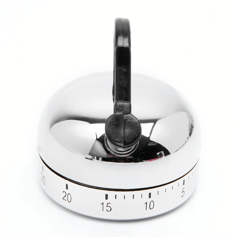 

60-Minute Countdown Kitchen Cooking Mechanical Alarm Timer Clock Kettle Shape