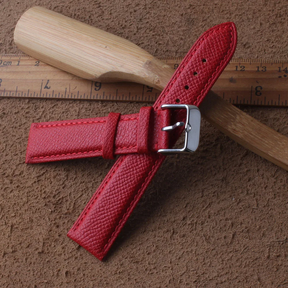 Promotion Red Lizard pattern Watch Band genuine leather Strap Watchbands 14mm 16mm 18 20mm replacement wristband for mens watch | Наручные