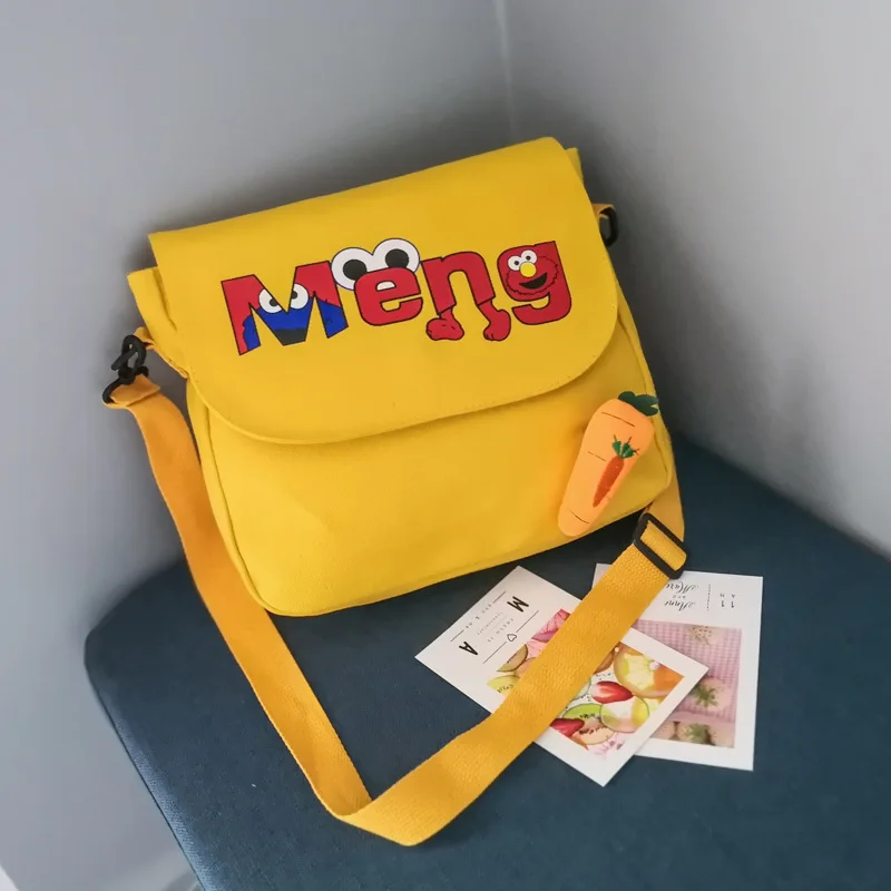 

Canvas Bag Women's Shoulder Versatile INS Bag 2019 New Style Fashion Korean-style Trendy Letters Printed Students Shoulder Bag