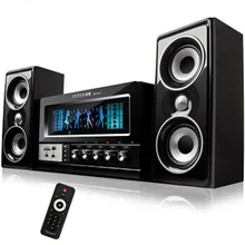 Прямая от производителя Bluetooth динамик, Караоке ТВ деревянный динамик домашний аудио 2,1 мультимедийный компьютерный динамик Рождественский подарок