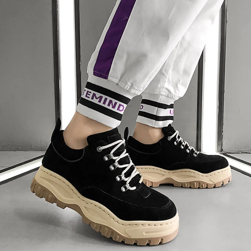 QWEDF Men dad sneakers casual Shoes Air Mesh yellow chunky Outdoor Fashion men Shoes Breathable Hot sale Zapatillas Hombre MC-51