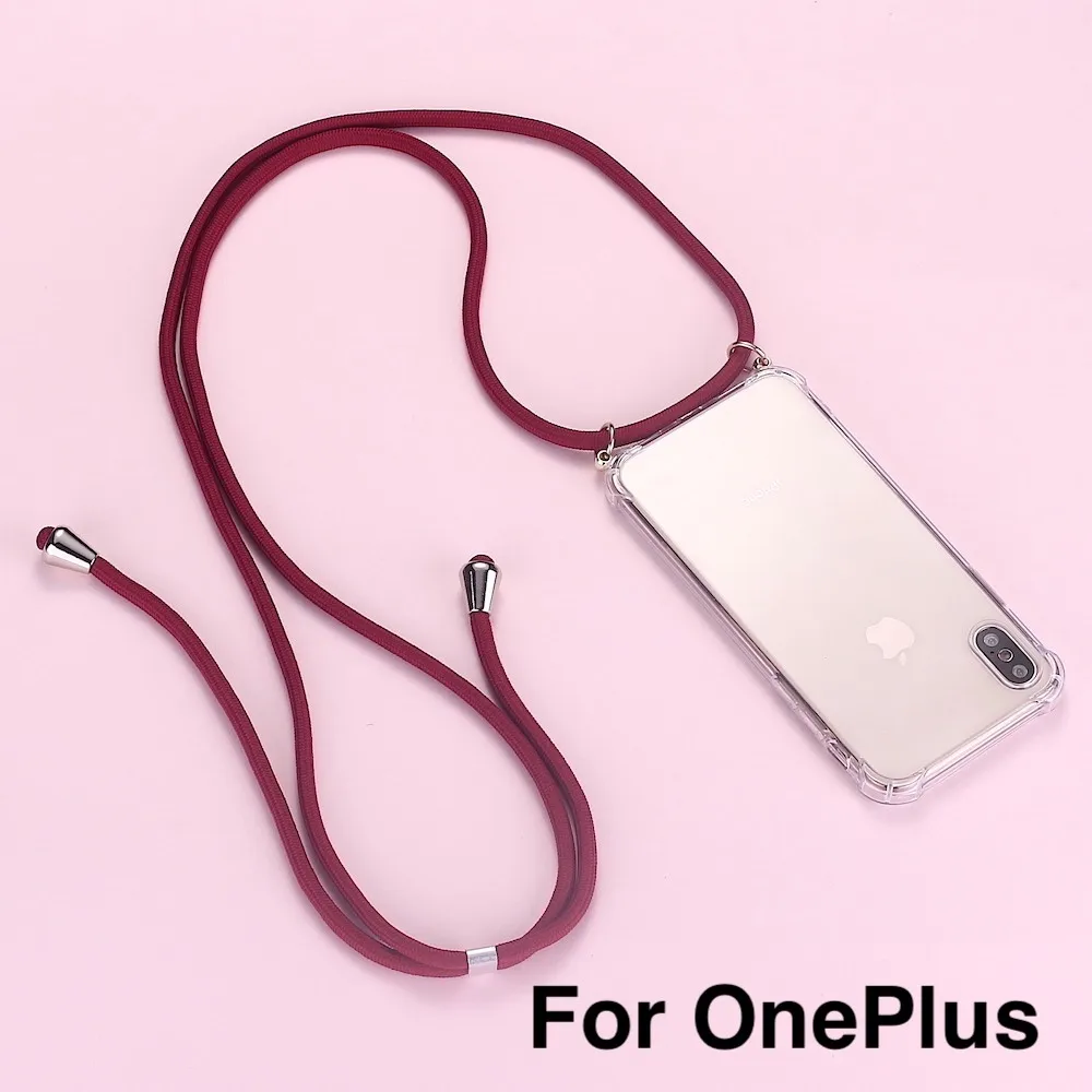 

Strap Cord Chain Phone Tape Necklace Lanyard Mobile Phone Case for Carry to Hang For OnePlus 7 Pro 6T