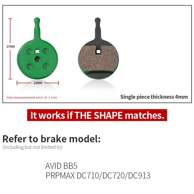 1 Pair Ceramic MTB Bicycle Disc Brake Pads For SHIMANO SRAM AVID HAYES MAGURA FORMULA HOPE Cycling Parts Bike Accessory 839