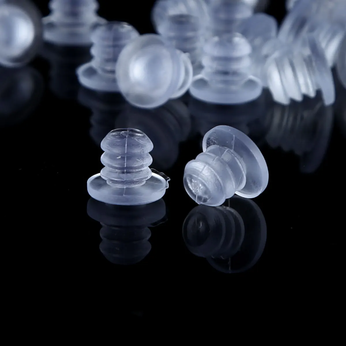 30Pcs Glass Table Top Spacers Anti Collision Rubber Embedded Bumpers Antislip Drawer Cabinet Door Bumper Pad Furniture Protector