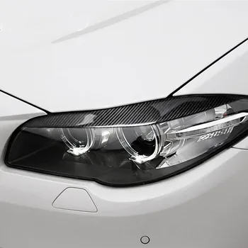 

Carbon Fiber Headlights Eyebrows Eyelids for BMW F10 5 Series 2010- Front Headlamp Eyebrows Trim Cover Accessories