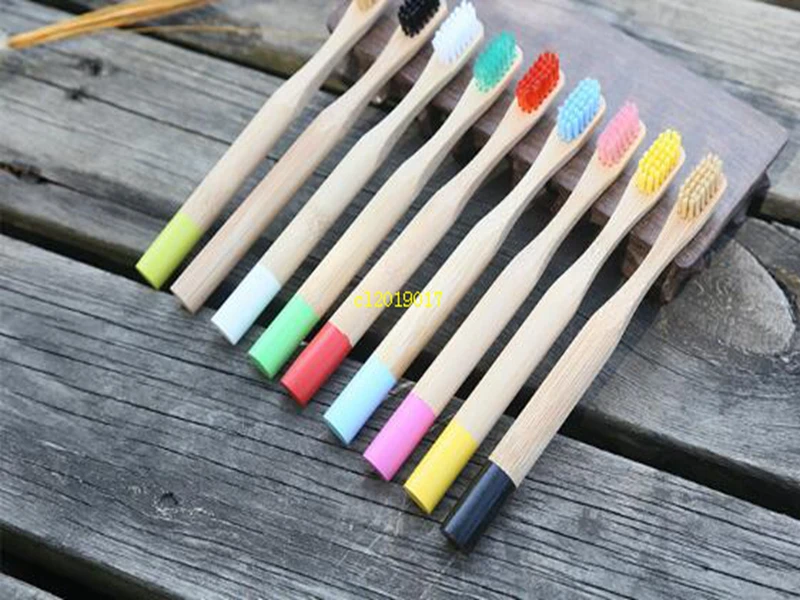 

NEW 17-color round handle bamboo toothbrush bamboo toothbrush