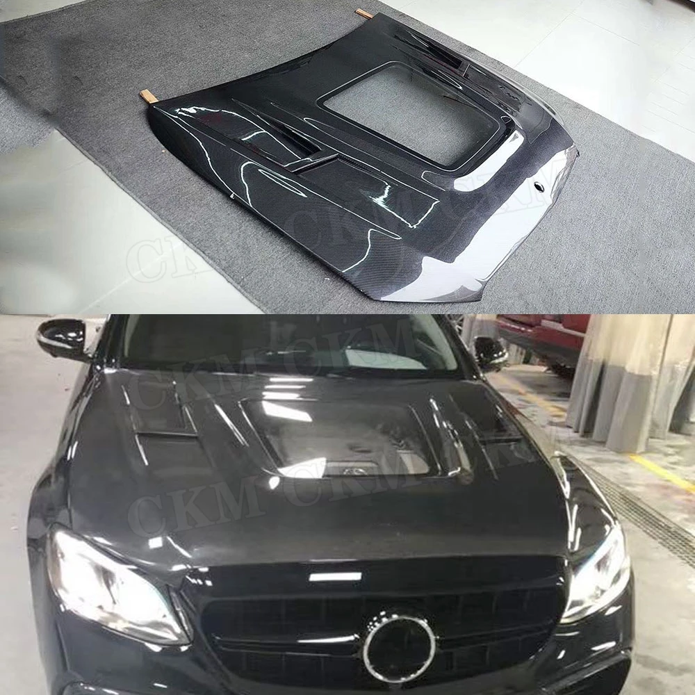 Капот двигателя из углеродного волокна прозрачная капота для Benz E класса W213 E250 E350