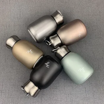 

New Creative 300ml Vacuum Flask Portable Mini Outdoor Thermal Cup Woman Coffee Mug Girl Cute Sports stainless Steel Water Bottle